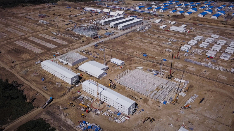 «Газпром» завершил пусконаладку пятой линии Амурского ГПЗ