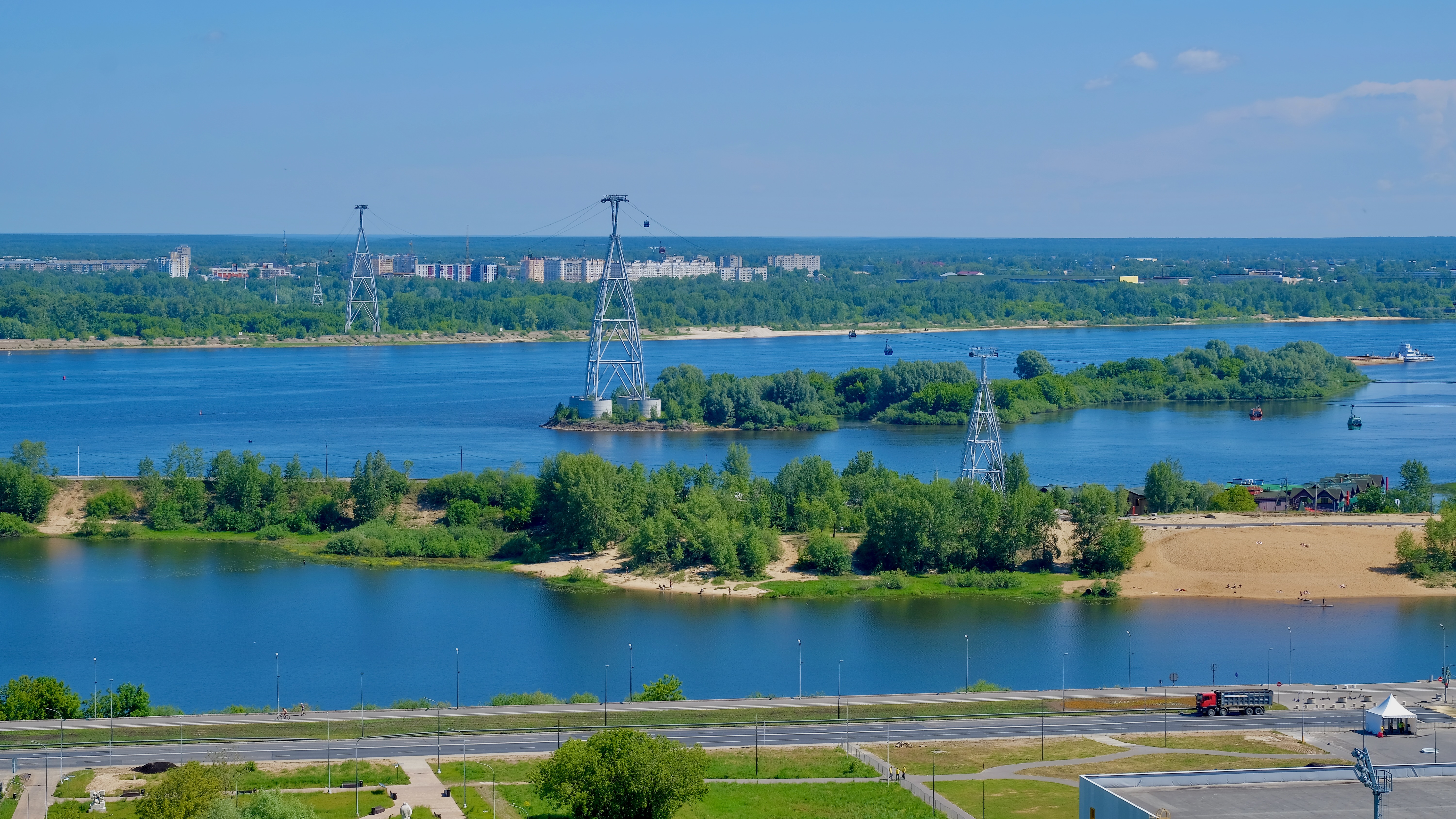 В Нижнем Новгороде строят канатную дорогу через Оку