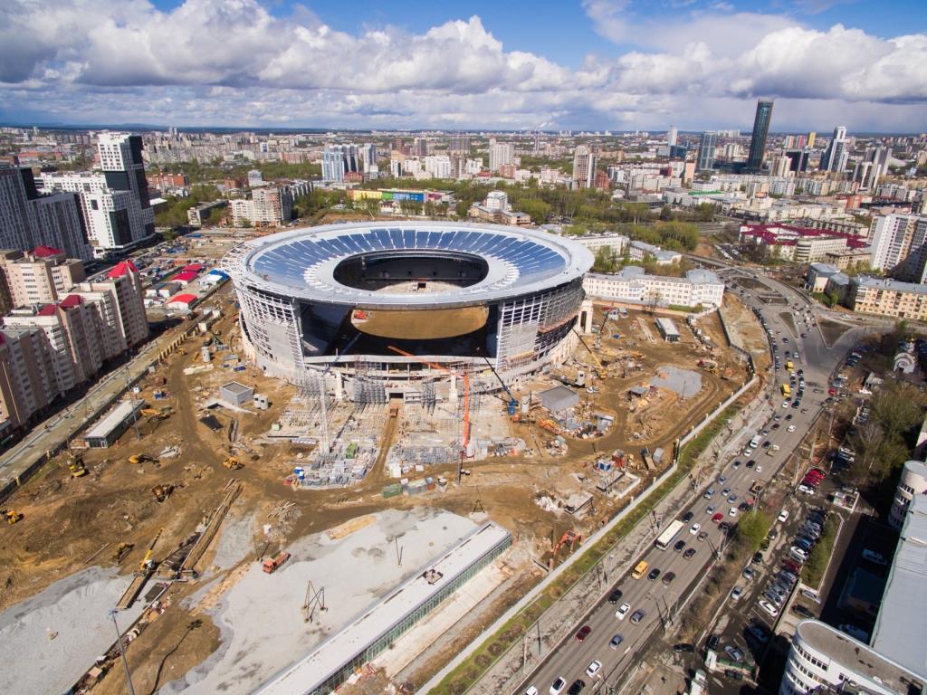 Реконструкция стадиона "Екатеринбург Арена" к чемпионату мира по футболу 2018