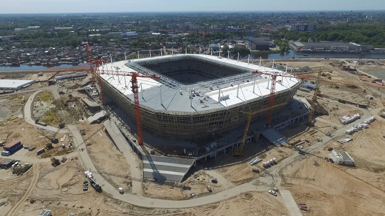 Строительство "Стадиона Калининград" к чемпионату мира по футболу 2018